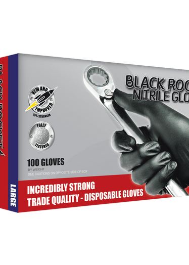 Black Rocket Nitrile Gloves XL