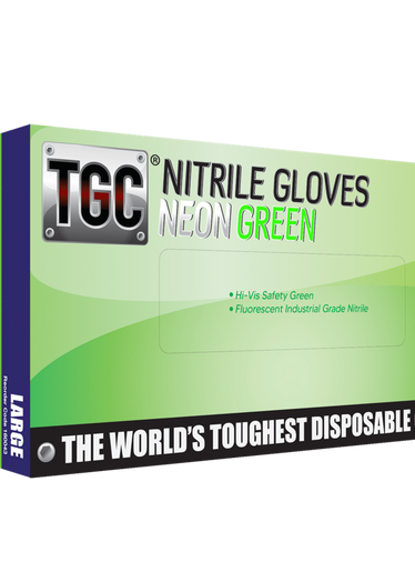 Neon Green Nitrile Gloves
