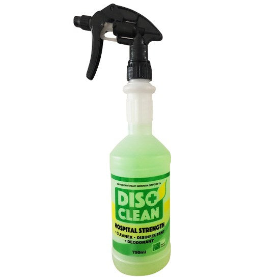 PRINTED Disoclean BOTTLE w/ Spray Top - 750ml